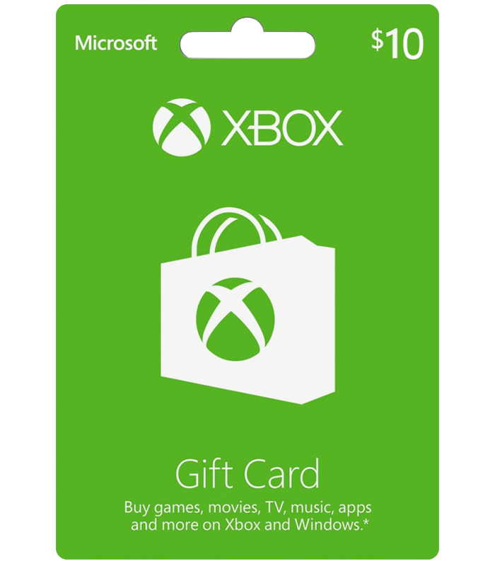 Xbox Live $10 USD USA Microsoft Gift Card Points For Xbox 360 / Xbox One